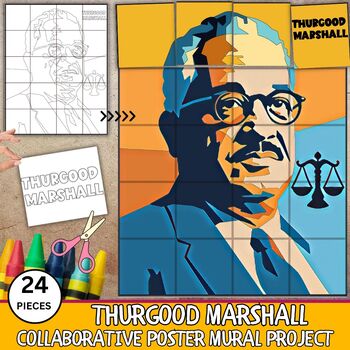 Preview of Fight for Equality Thurgood Marshall Collaboration Poster Black History Month