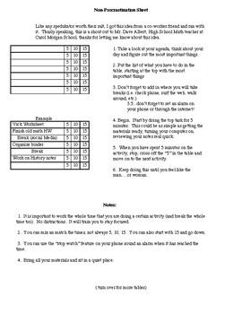 Preview of Fighting Procrastination "Worksheet"