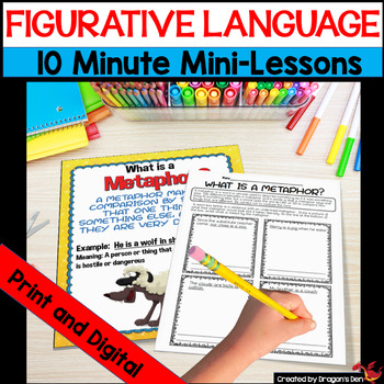 Preview of Figurative Language 10 Minute Mini - Lessons