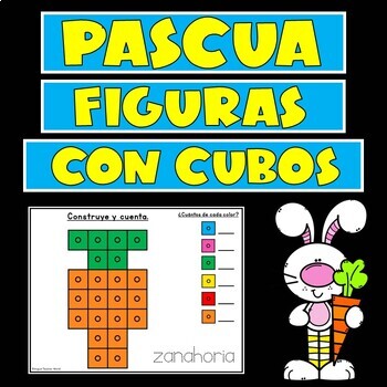 Preview of Figuras Con Cubos | Pascua