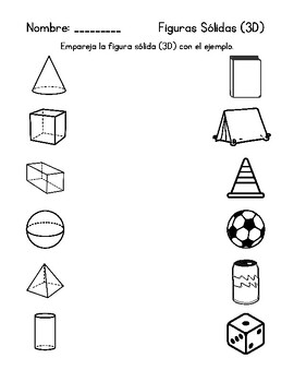 Figuras Geométricas (Planas/2D y Sólidas/3D) by Two Corazones Dual Language