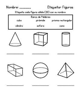 Figuras Geométricas (Planas/2D y Sólidas/3D) by Two Corazones Dual Language