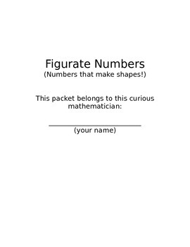 Preview of Figurate Numbers - Numbers that make shapes!
