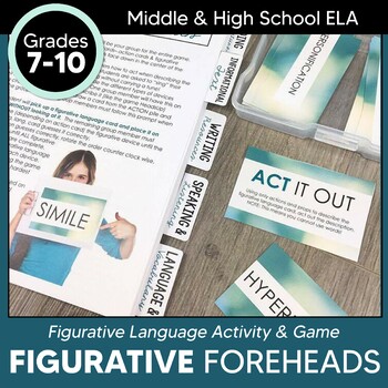 Preview of Figurative Language Activities Game for Middle & High School Print & Digital