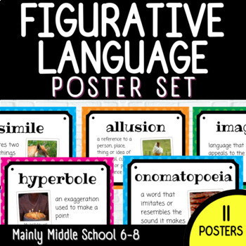 Preview of Figurative Language 11 POSTER SET