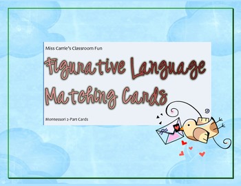 Preview of Figurative Language Matching Cards, Set 2