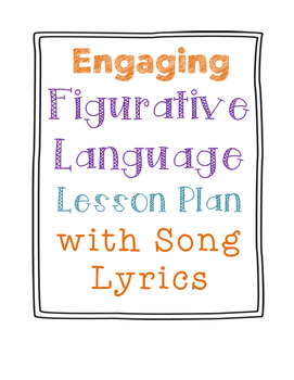 Preview of Figurative Language 2 Part Lesson Plan