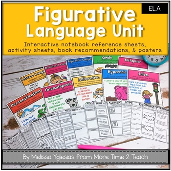 Preview of Figurative Language Unit: Activities | Assessments | Posters {Similes, Metaphor,