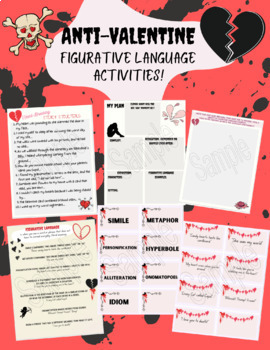 Preview of Figurative Language (ANTI-VALENTINE ACTIVITY)