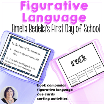 Preview of Figurative Language Activities Book Companion Amelia Bedelias First Day School
