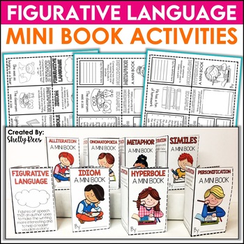 Preview of Figurative Language Activities Similes Metaphors Idioms Hyperbole Worksheets