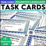 Figurative Language Activities - Task Cards Seasonal Bundl