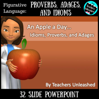 Preview of Proverbs, Adages, and Idioms Lesson (L.4.5b and L.5.5b) {Figurative Language}