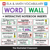 ELA & Math Word Wall Cards