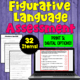 Figurative Language Assessment or Review Worksheet for 4th