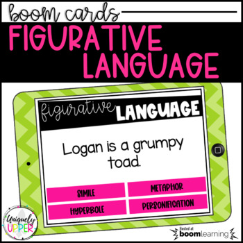 Preview of Figurative Language | BOOM Cards | Digital Task Cards