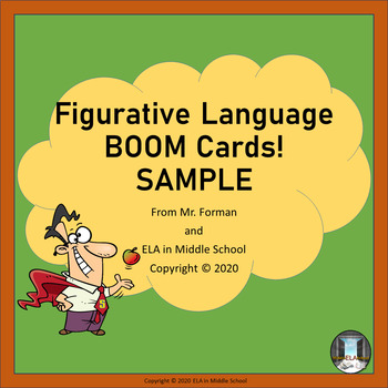 Preview of Figurative Language BOOM! Cards SAMPLE.DIGITAL REMOTE READY