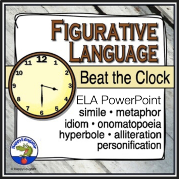 Preview of Figurative Language Beat the Clock PowerPoint Game