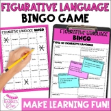 Figurative Language Bingo Game - For 4th, 5th, 6th Grade