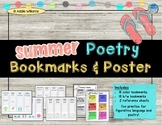 Figurative Language Bookmarks and Poster - Summer Themed