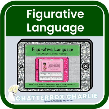 Preview of Figurative Language Boom Cards Deck #1