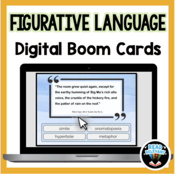 Preview of Figurative Language Boom Cards: Digital Review Game