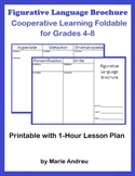 Figurative Language Brochure: Cooperative Learning Foldabl