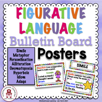 Preview of Figurative Language Bulletin Board Posters