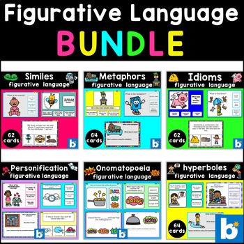 Preview of Figurative Language Bundle Boom Cards