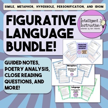 Preview of Figurative Language Bundle: Guided Notes, Poetry Analysis, and More!