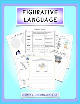 Preview of Figurative Language Chart and Student Worksheets