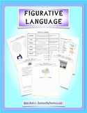 Figurative Language Chart and Student Worksheets