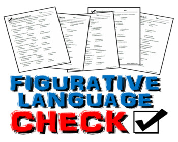 Preview of Figurative Language Check