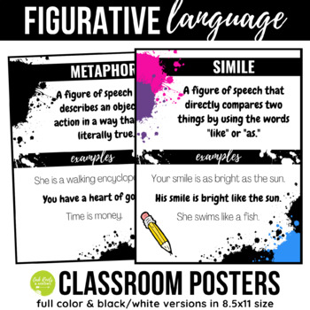 Metaphor NEW Language Arts Classroom POSTER 