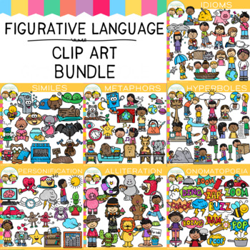 Preview of Figurative Language Clip Art Bundle