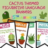 Figurative Language Color Banners Cactus Succulent Theme