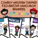 Figurative Language Color Banners Cowboy Theme