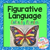 Figurative Language Color by Number Butterfly End of the Y