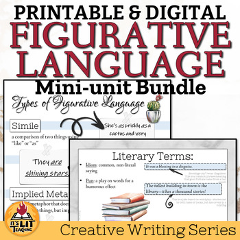 Preview of Figurative Language Mini-unit Bundle: Creative Writing