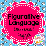 Figurative Language Crossword End of the Year Review 