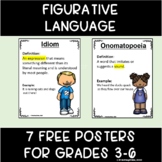 Free Figurative Language Definition Posters