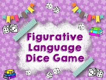 Preview of Figurative Language Dice Game: Common Core SS RL.4