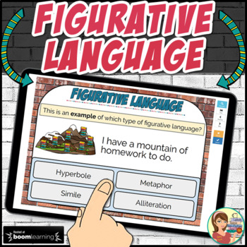 Preview of Figurative Language Digital Boom Cards