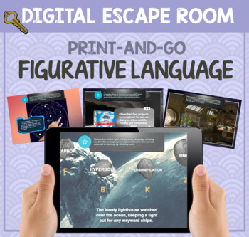 Preview of Interactive Digital Escape Room: Figurative Language