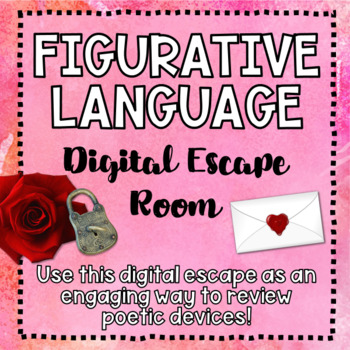 Preview of Figurative Language - Digital Escape Room! - Poetic Devices ELA Game