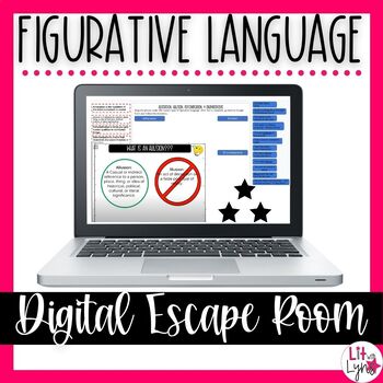 Preview of Figurative Language Digital Escape - Similes, Metaphors, & More