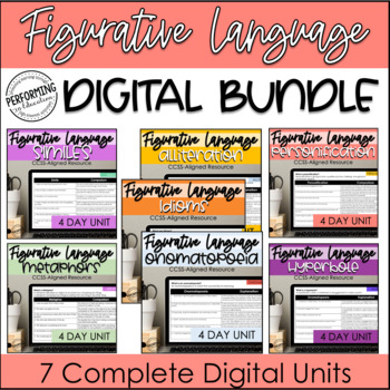 Preview of Digital Figurative Language | Digital Practice Activities For Each Type