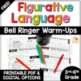 FREE Figurative Language Bell Ringer Warm-Ups: Similes and Metaphors