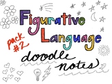 Figurative Language Doodle Notes Pack #2
