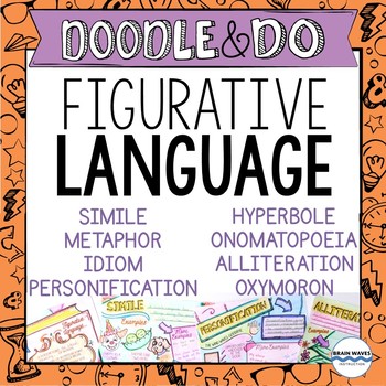 Preview of Figurative Language Activities - ELA Doodle Notes and Learning Activities